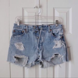 Levi’s Vintage 501 Distressed Cut Off Shorts
